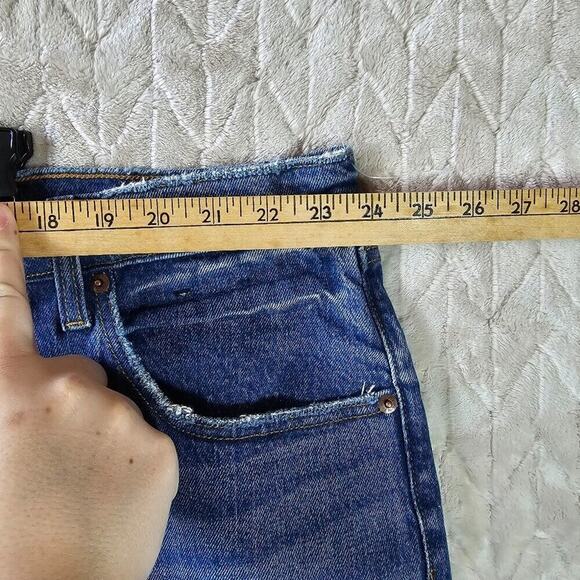 Abercrombie & Fitch Curve Love 90s Straight Jeans Womens 24 37" Ultra High Rise - Picture 3 of 9